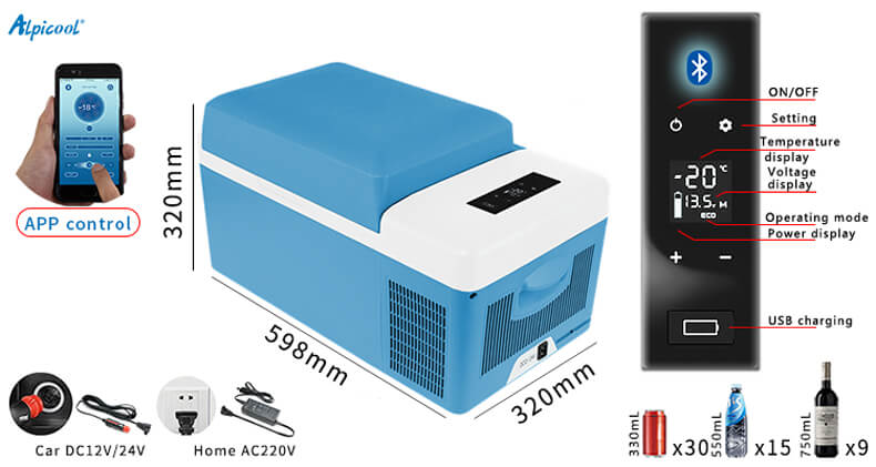 Alpicool C20/B20 LG Compressor Car Cooler, Truck Fridge Detail 5